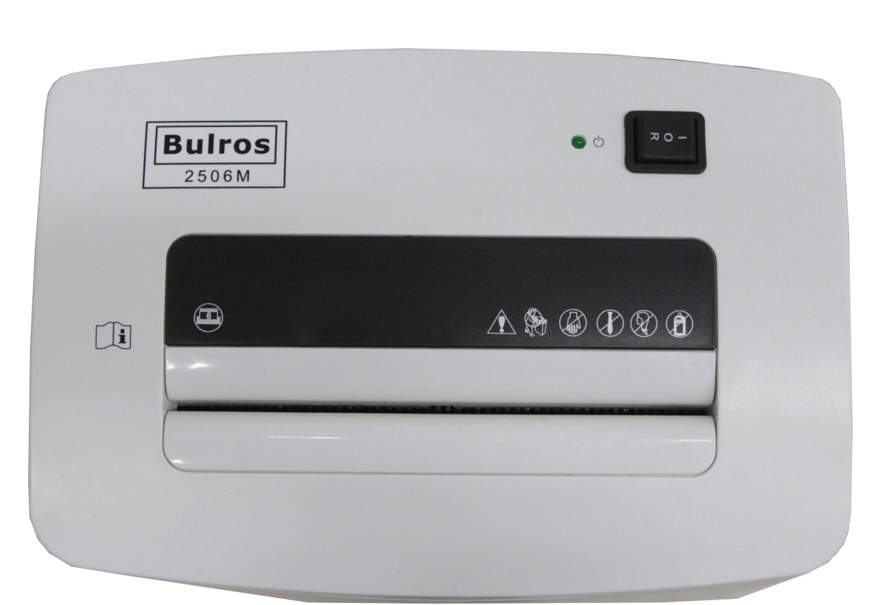 Шредер Bulros 2506M, 2x15 мм, светло-серый