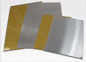 Металлическая пластина под сублимацию, 200x300x0.5 мм, золото