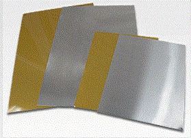 Металлическая пластина под сублимацию, 400x600x0.5 мм, золото